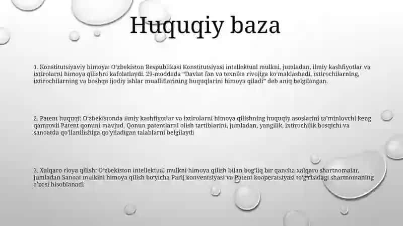 Patent huquqi 2