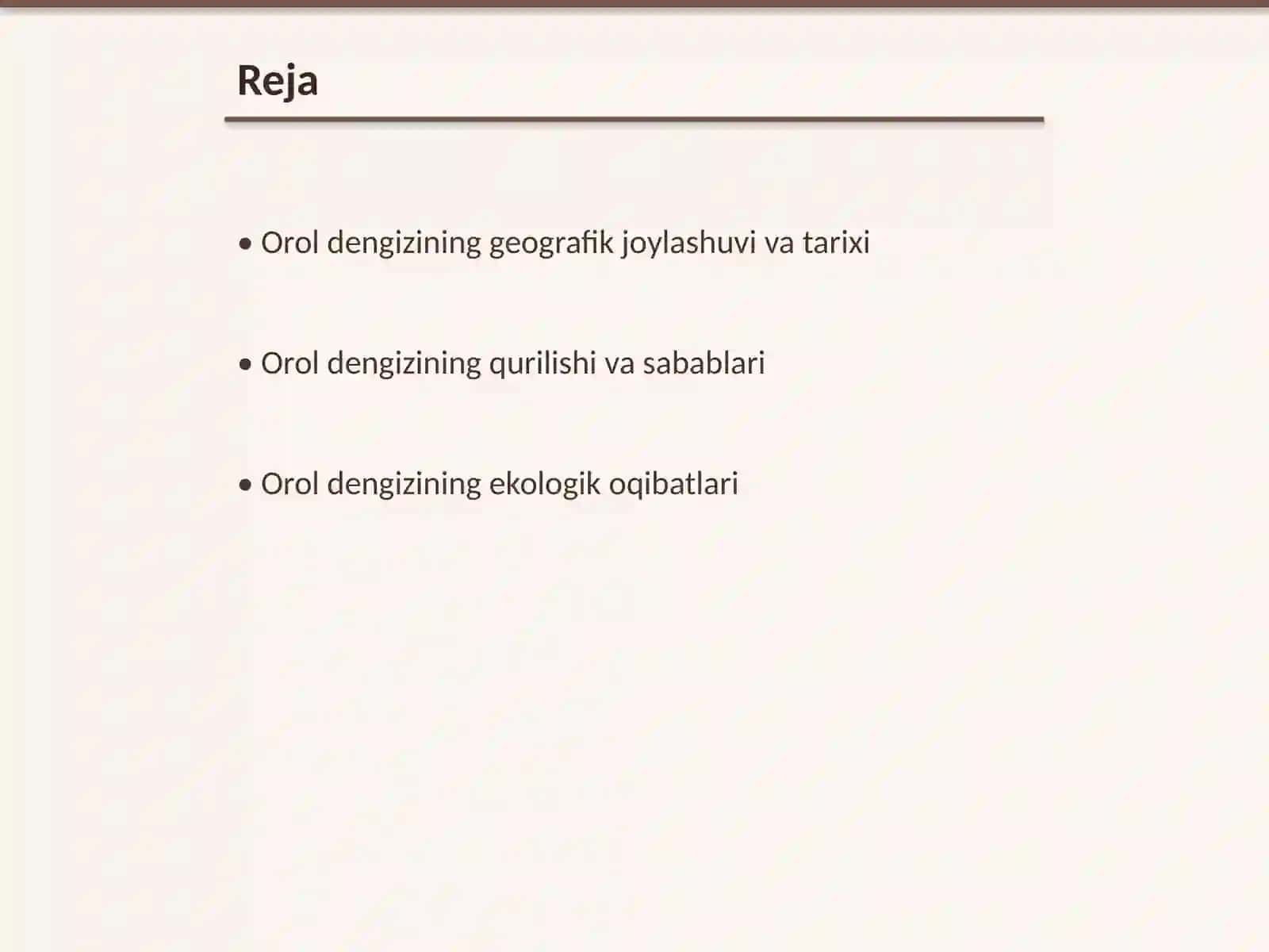Orol dengizi muammosi 2