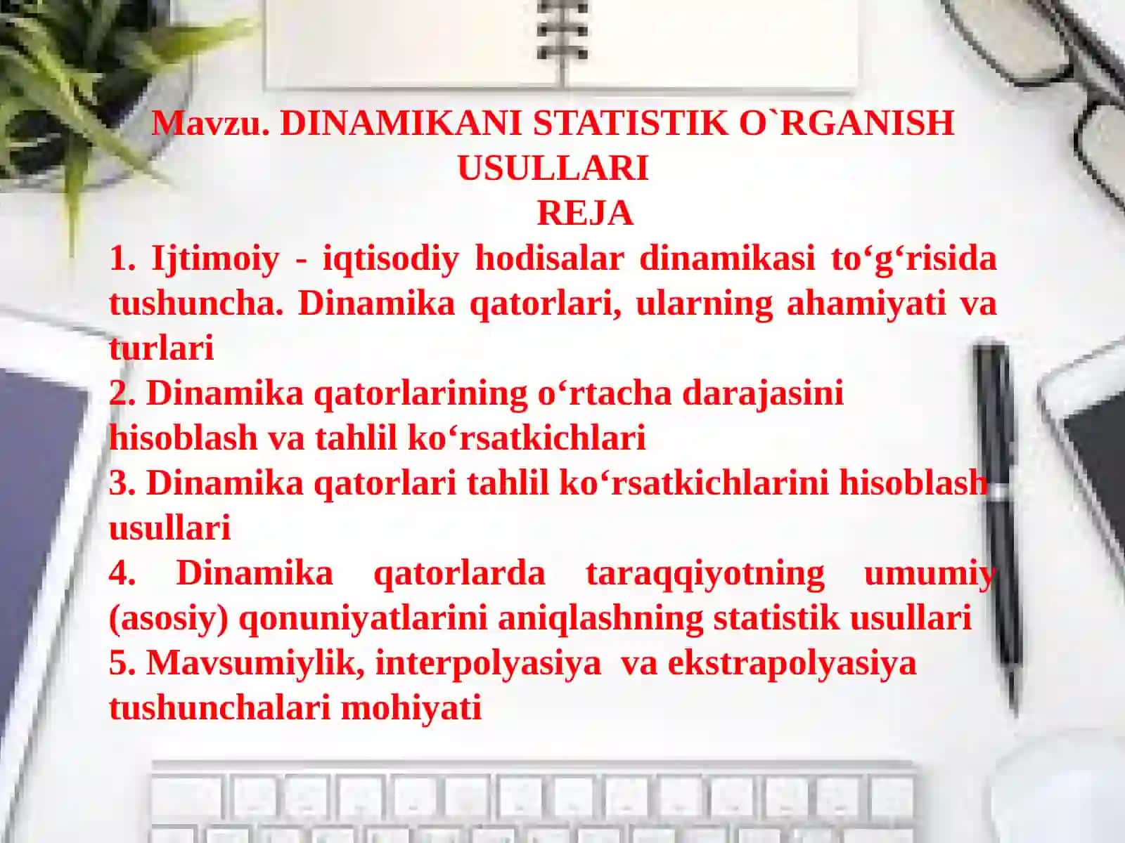 DINAMIKA QATORLARI 2