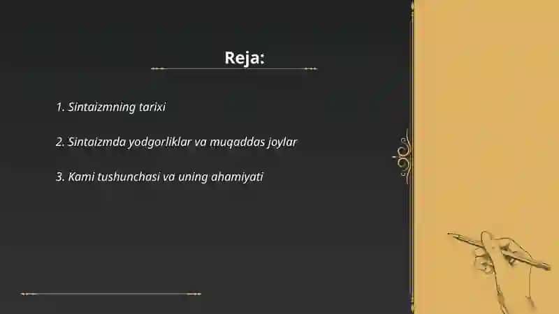 Sintaizm diniy falsafiy talimoti 2