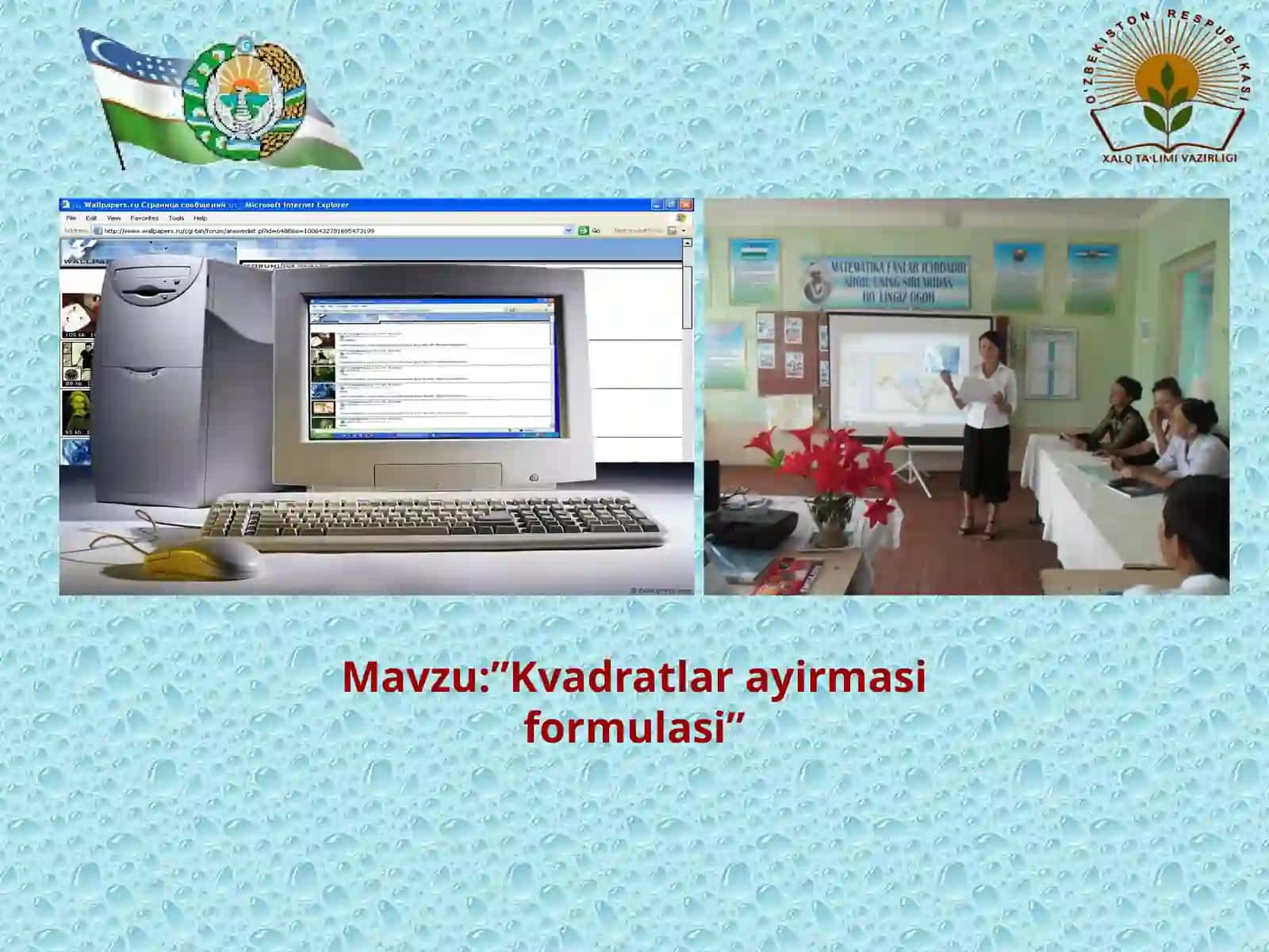 Kvadratlar ayirmasi formulasi 2