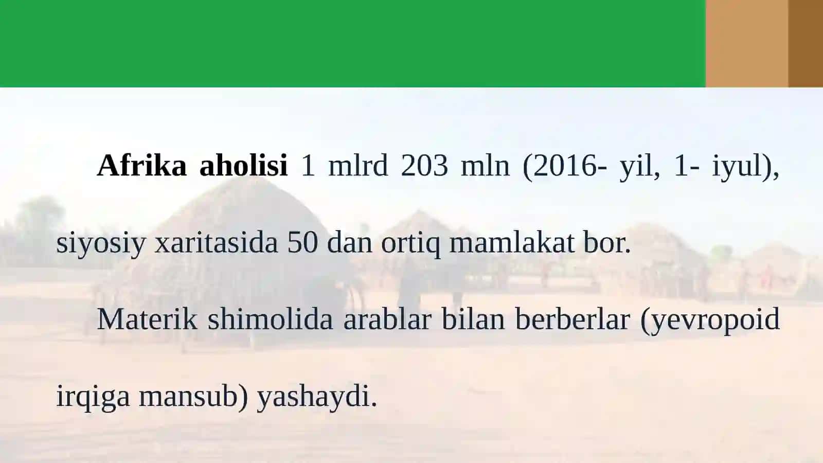 Materik aholisi va uning tabiatga ta’siri 2