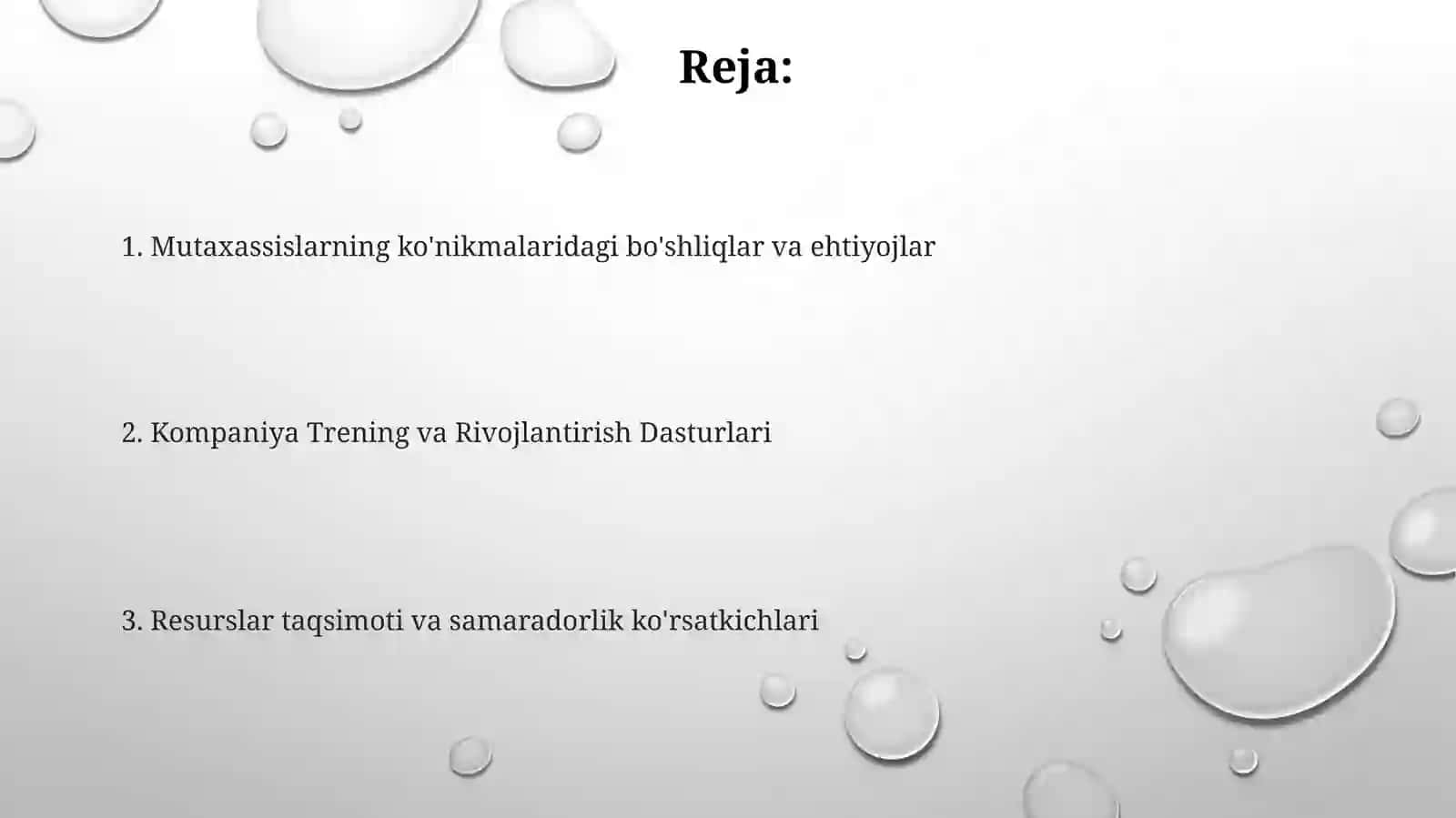 Trening va Rivojlantirish Dasturlari 2