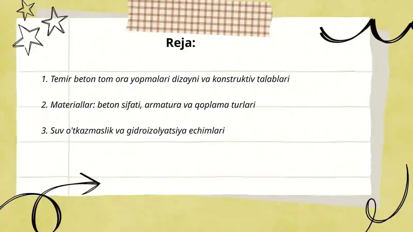 Temir beton tom ora yopmalari 2
