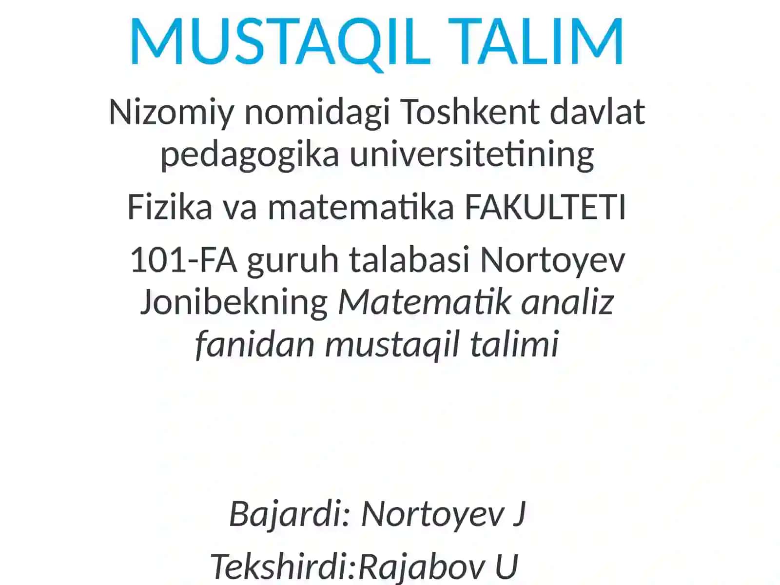 MUSTAQILTALIM 2