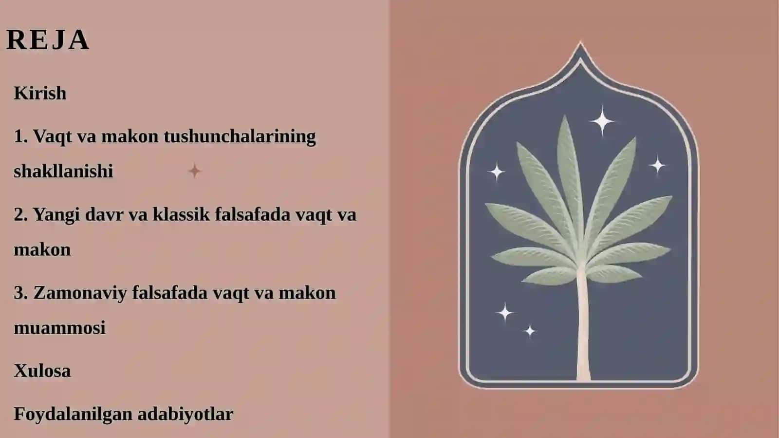 Vaqt va makon kategoriyalarining falsafiy talqini 2