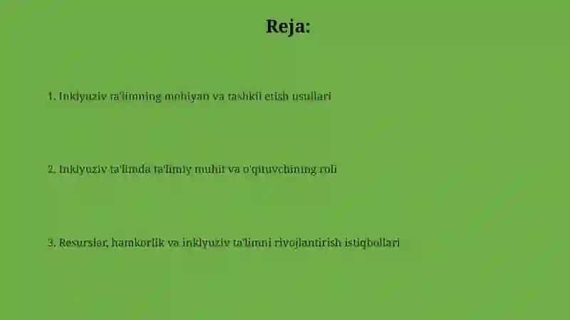 Inklyuziv ta'lim mazmuni va tashkil etish yo‘llari 2