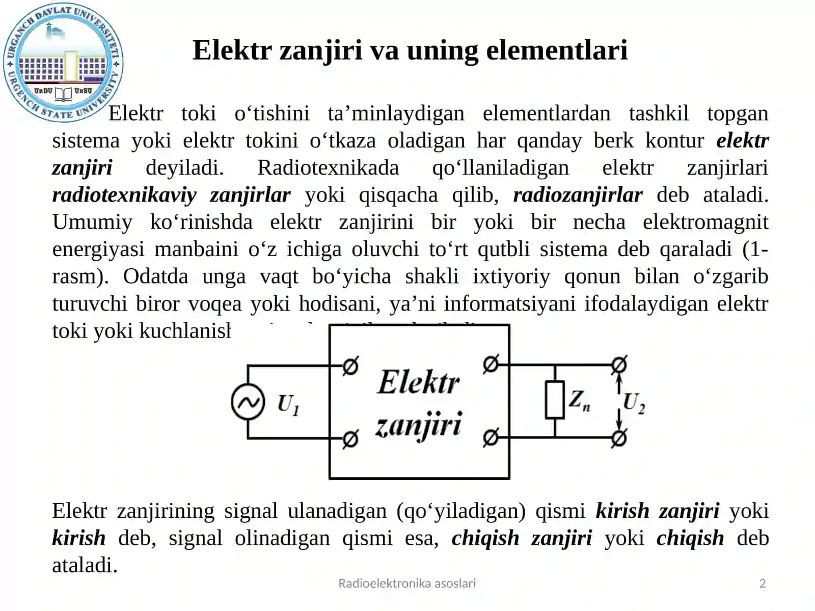 Elеktr zanjiri va uning elеmеntlari 2