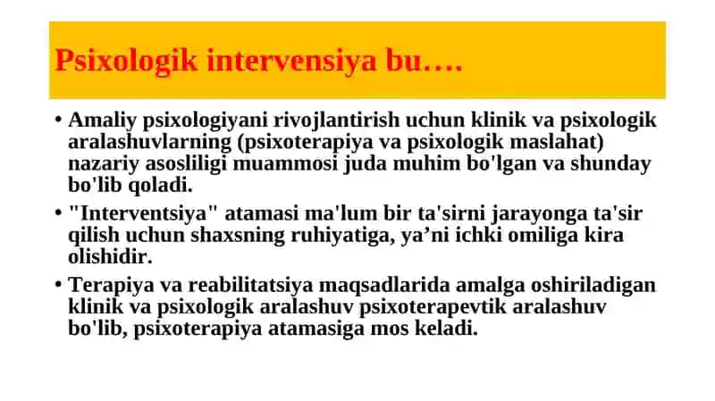 Klinik-psixologik interventsiya tizimi 2