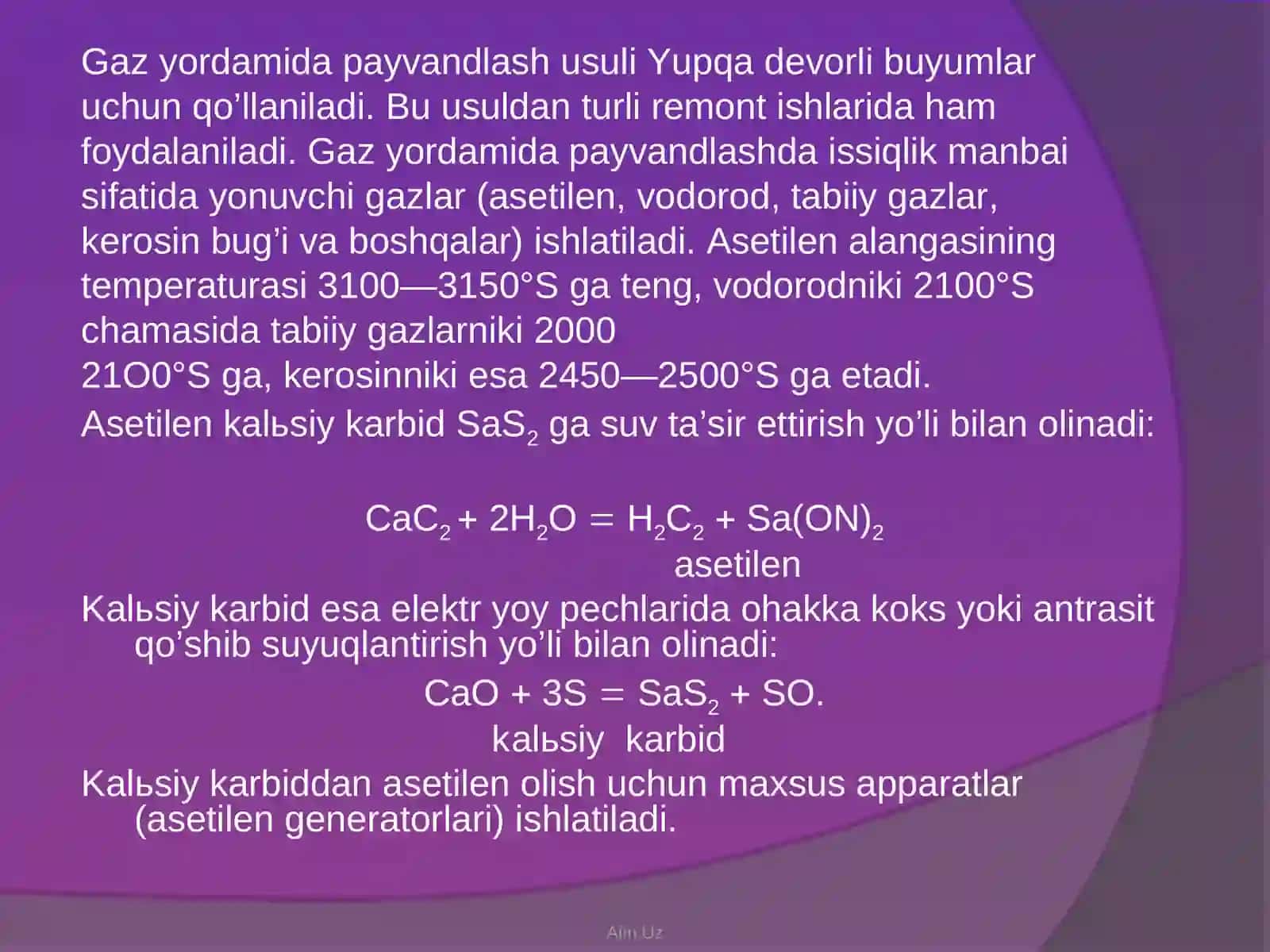 Gaz yordamida payvandlash va kesish 2