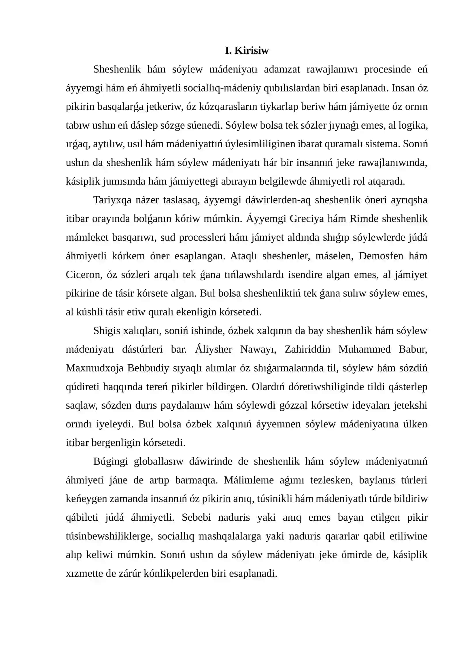 Sheshenlik hám sóylew mádeniyatı 2