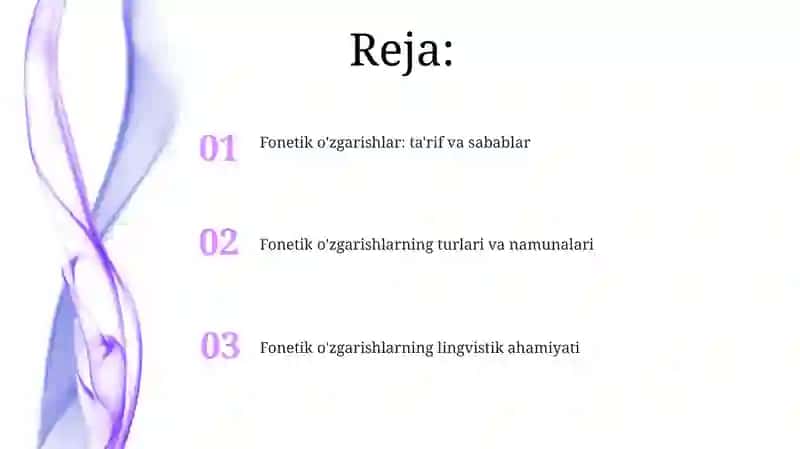 Fonetik o'zgarishlar 2