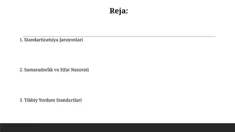 Tibbiy Yordam Standartlari 2