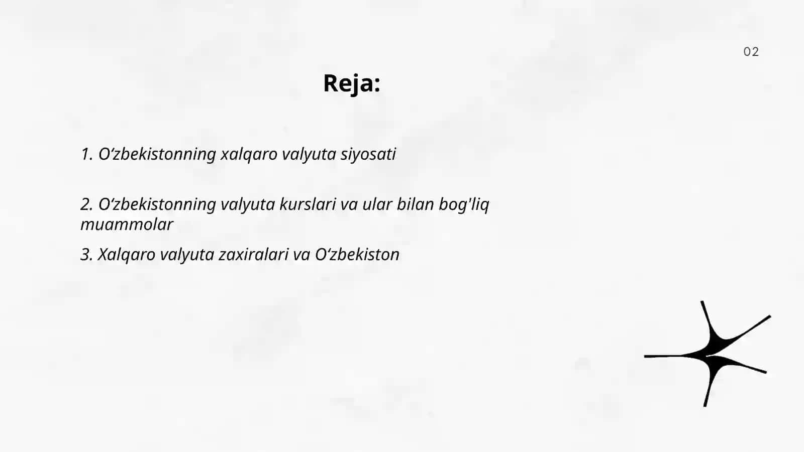 Oʻzbekistonning xalqaro valyuta siyosati 2