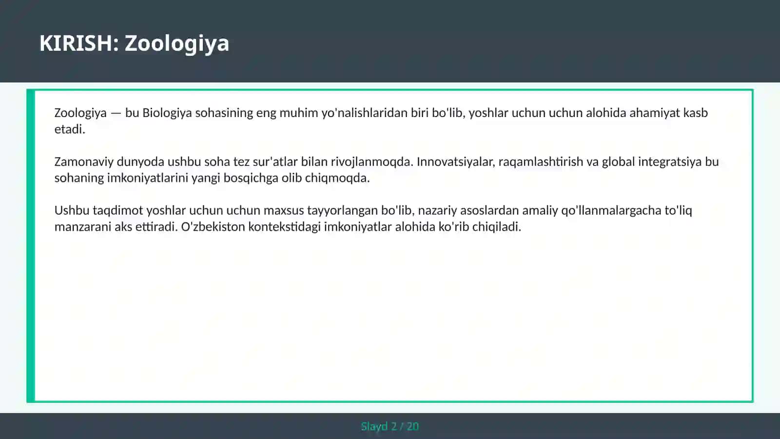 Zoologiya 2