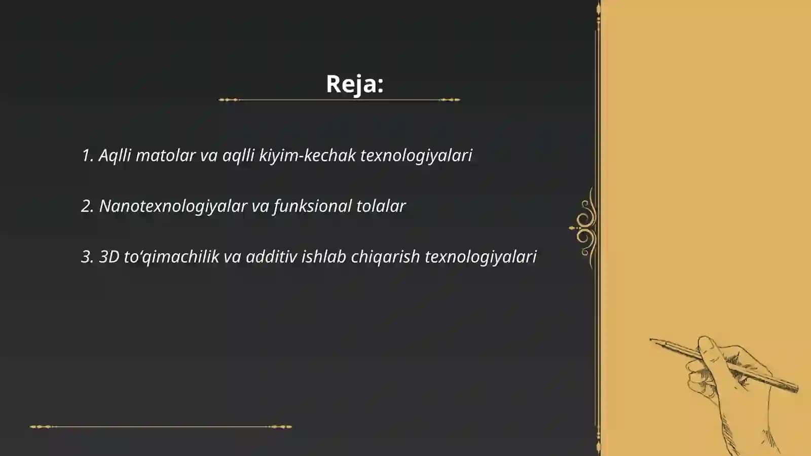 Toʻqimachilikda innovatsion texnologiyalar 2