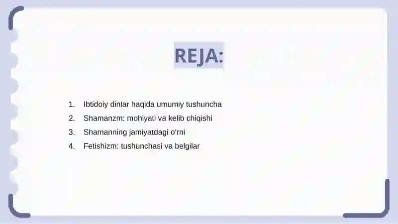 Shamanzm, Fetishizm ibtidoiy dinlar 2
