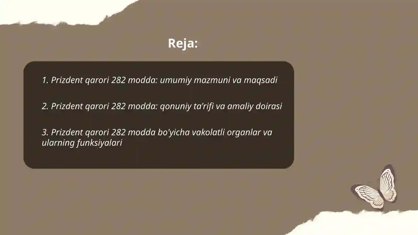 Prizdent qarori 282 modda 2
