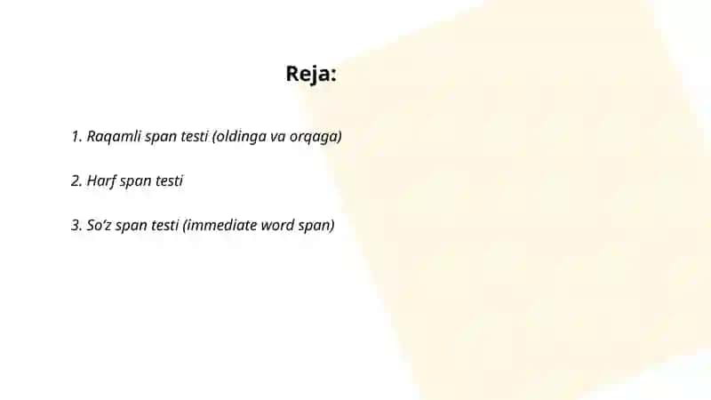 Raqamli span testi 2