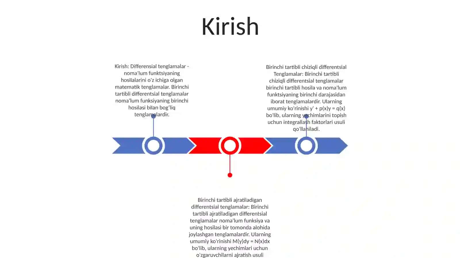 Birinchi Tartibli Differensial Tenglamalar 2