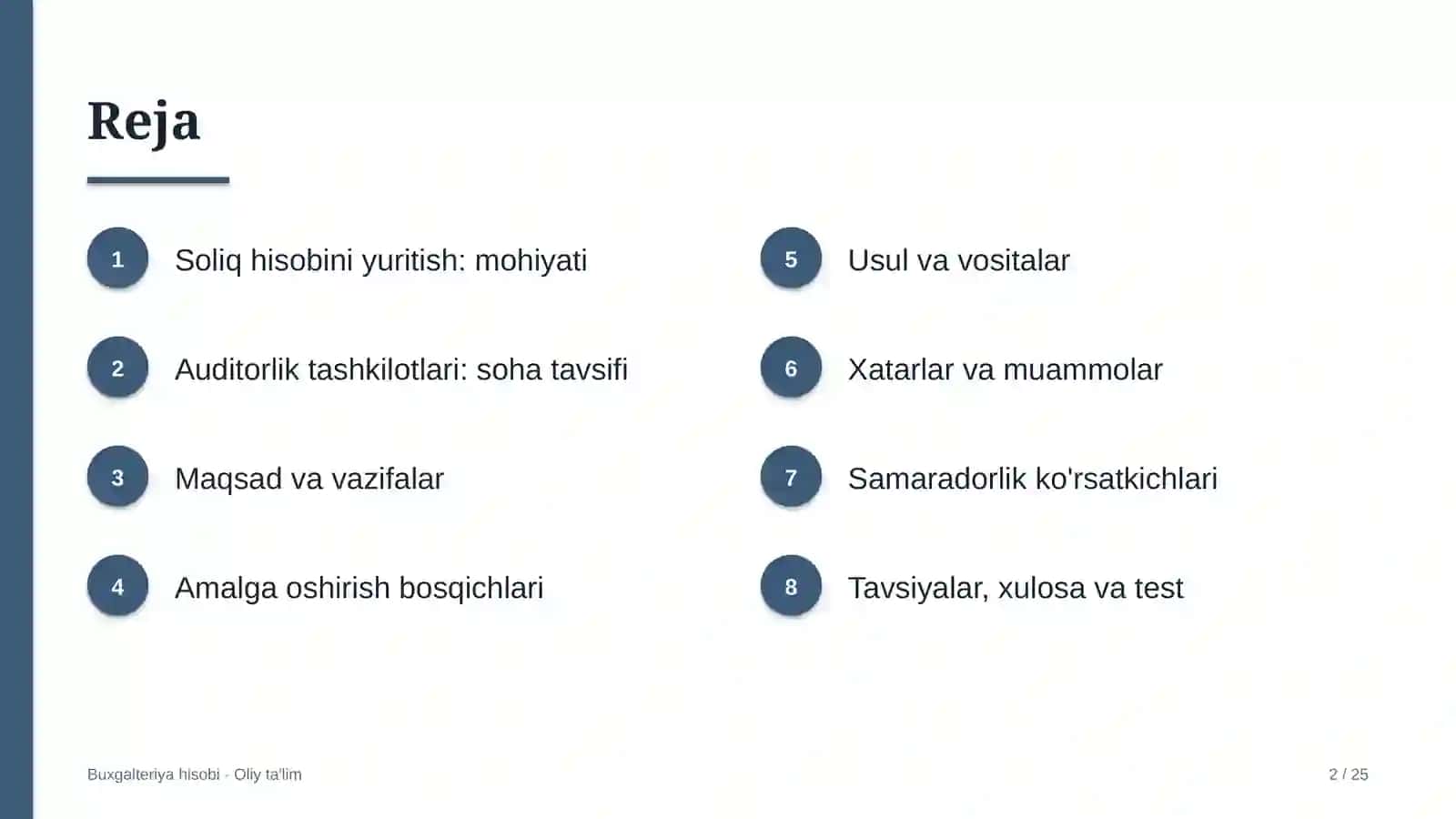 Auditorlik tashkilotlarida soliq hisobini yuritish 2