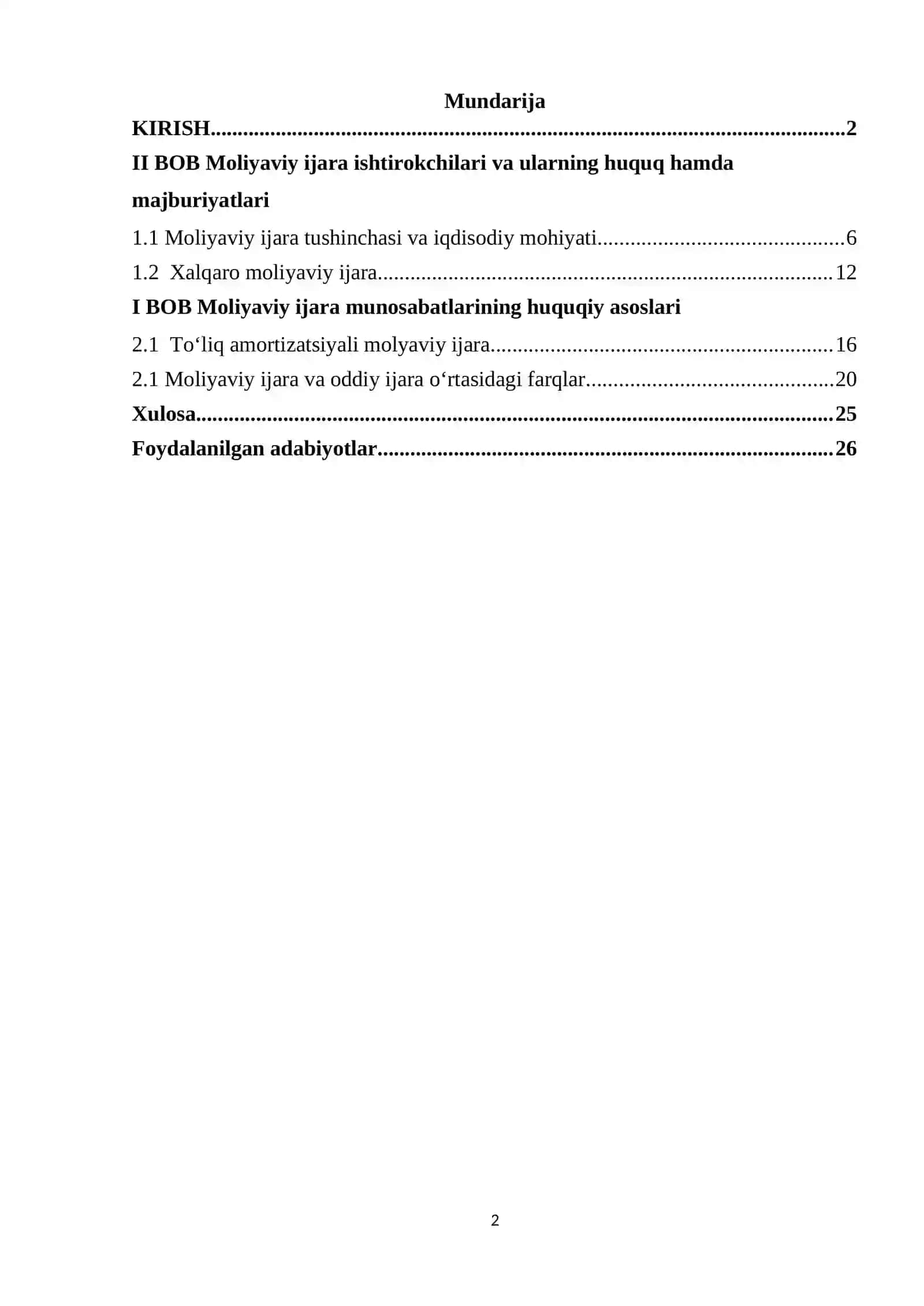 Moliyaviy ijara va uning ijarachidagi turlari 2