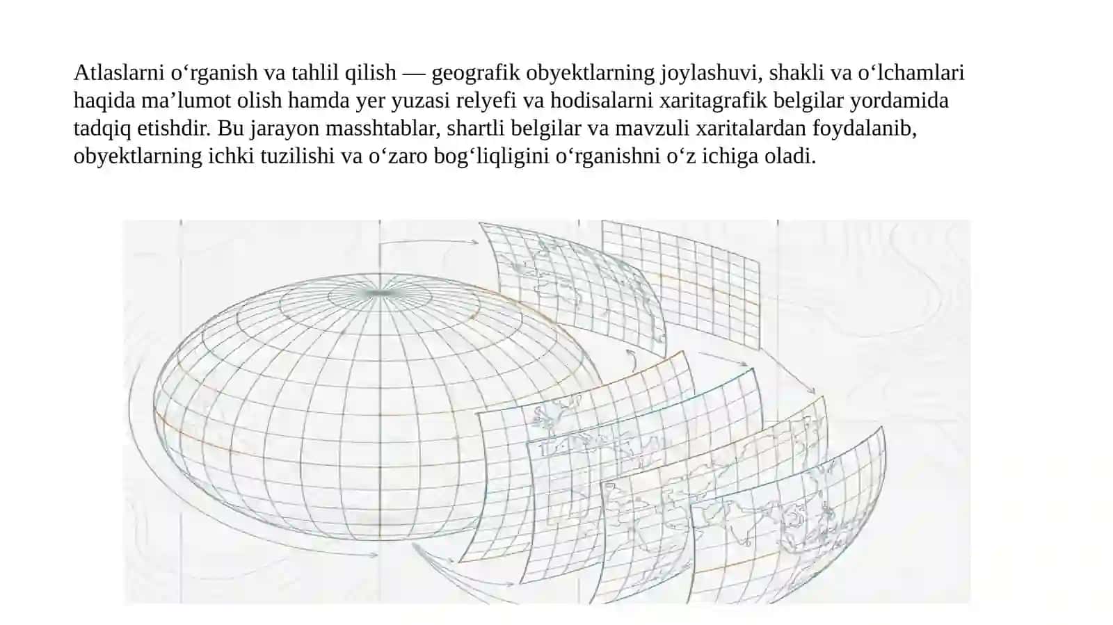 Atlaslarni o'rganish va tahlil qilish 2