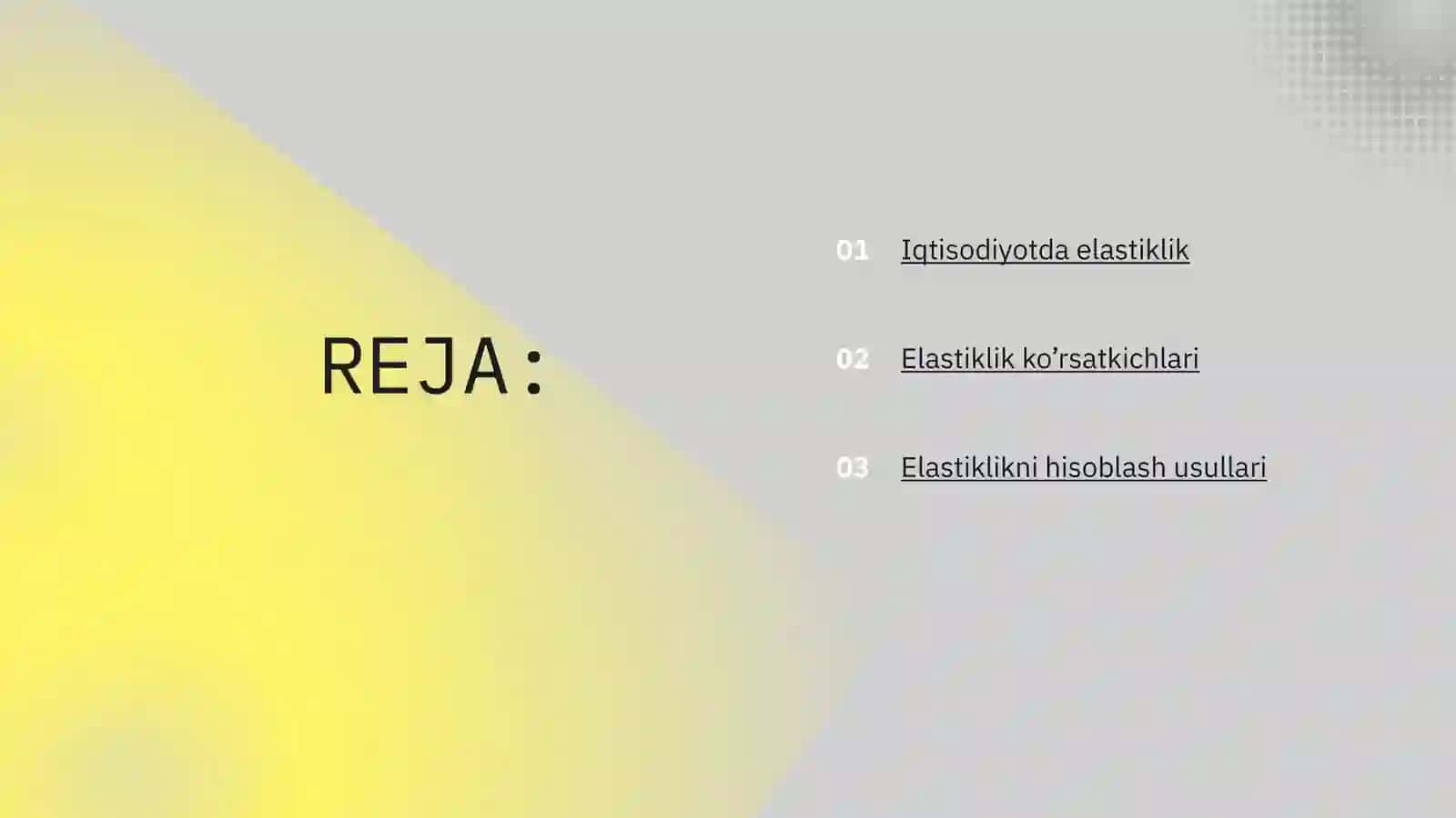 ELASTIKLIK VA UNING IQTISODIYOTGA TADBIQI 2