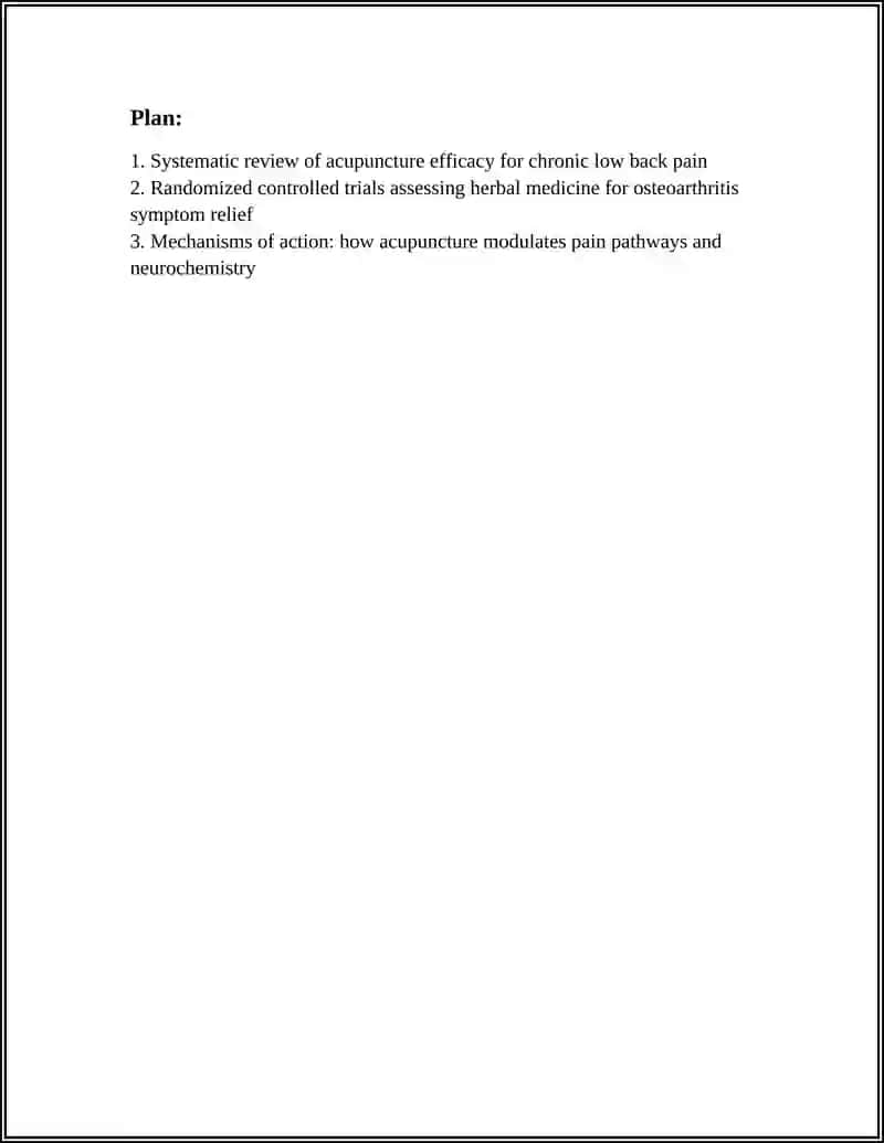 Investigate an Alternative Therapy (Acupuncture, Herbal Medicine) 2