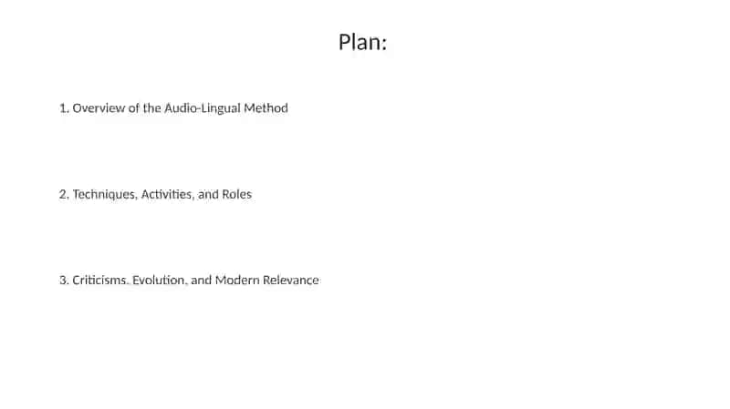 Audio-Lingual Method(ALM) 2