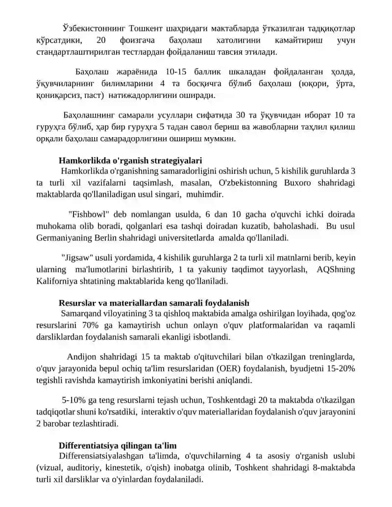 Talim metodlari va vositalar 2
