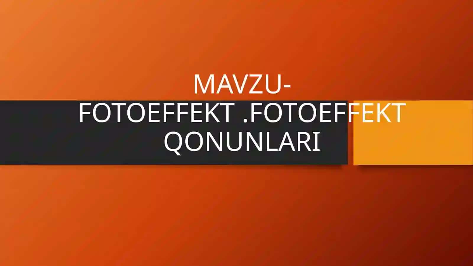 Fotoeffekt 2