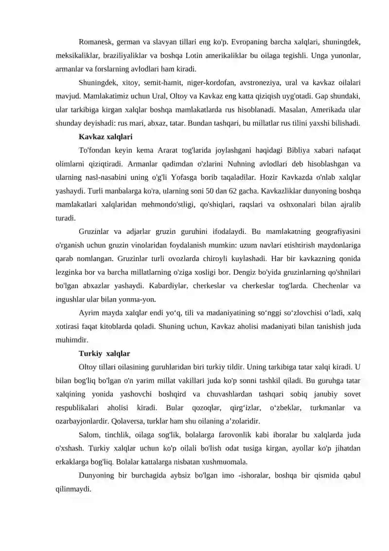 Dunyo xalqlarining xoʻjalik hayoti 2