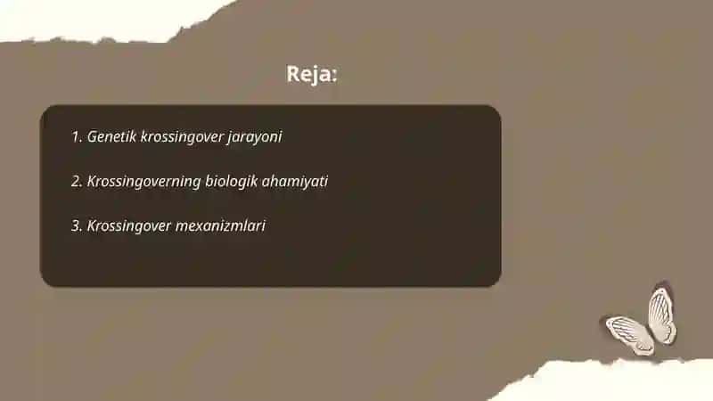 Genetik Krossingover Jarayoni 2