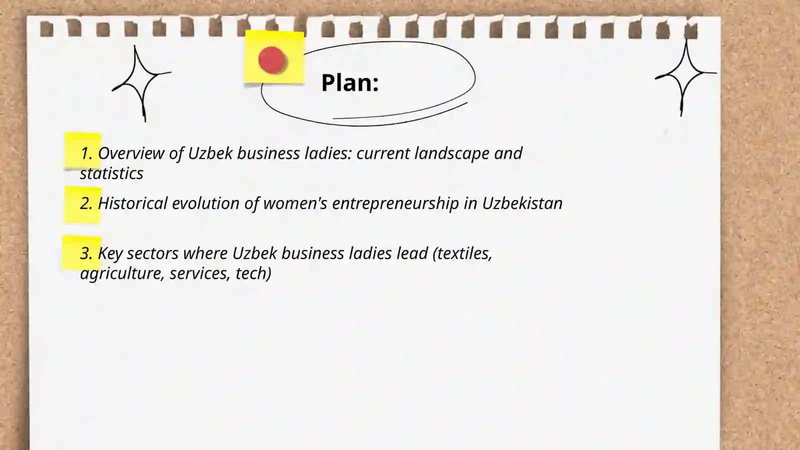 Uzbek business ladies ( make a presentation) 2