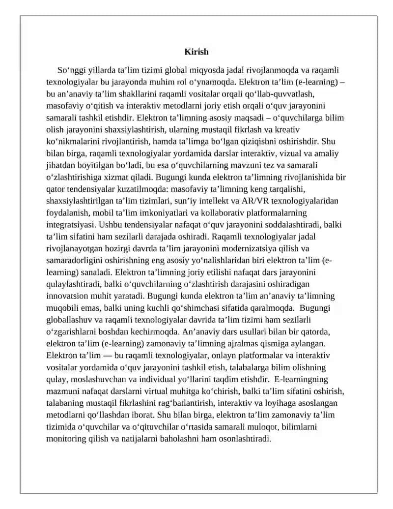 ELEKTRON TA’LIM RIVOJINING YETAKCHI TENDENSIYALARI 2