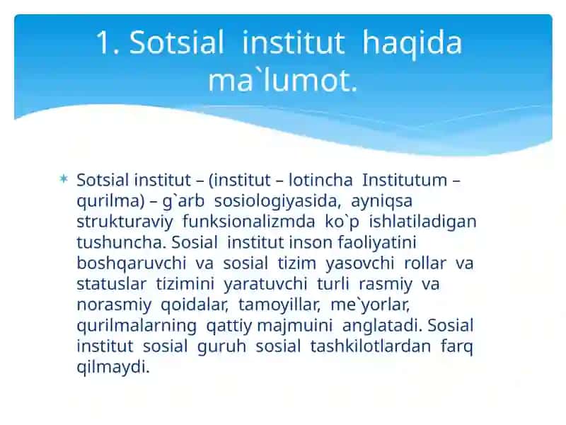 Sotsial Institutturlari 2