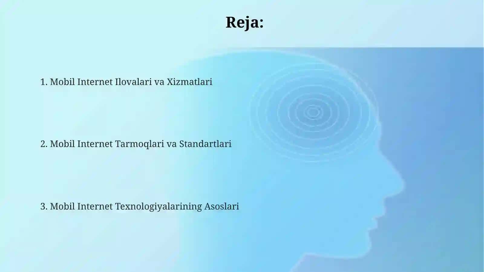 Mobil internet texnalogiyalari 2