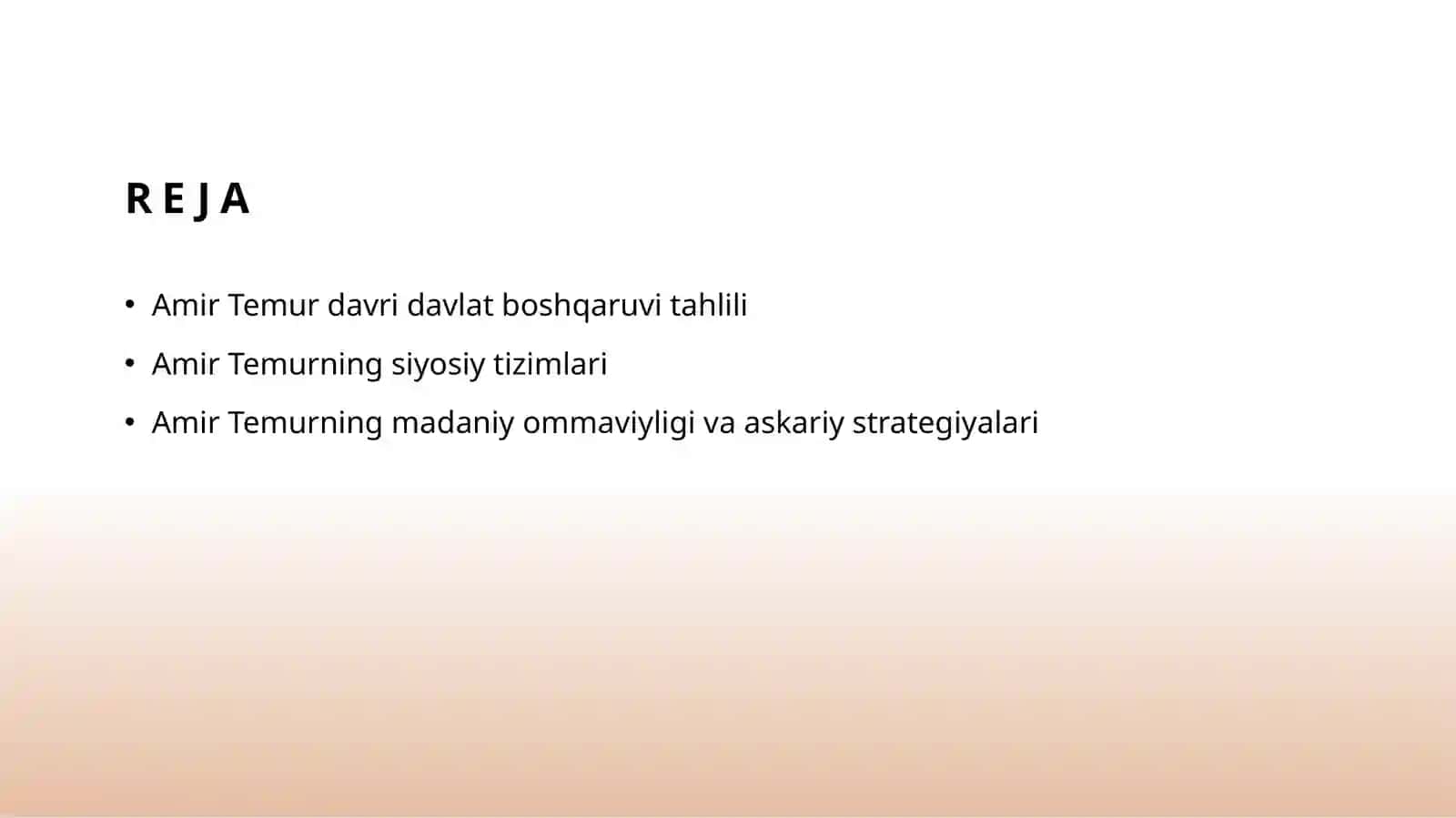 Amir Temur davrida davlat boshqaruvi 2