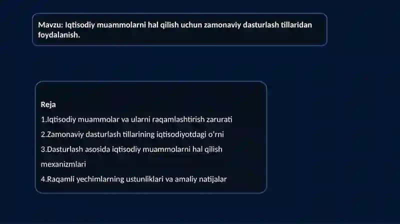 Iqtisodiyot 2