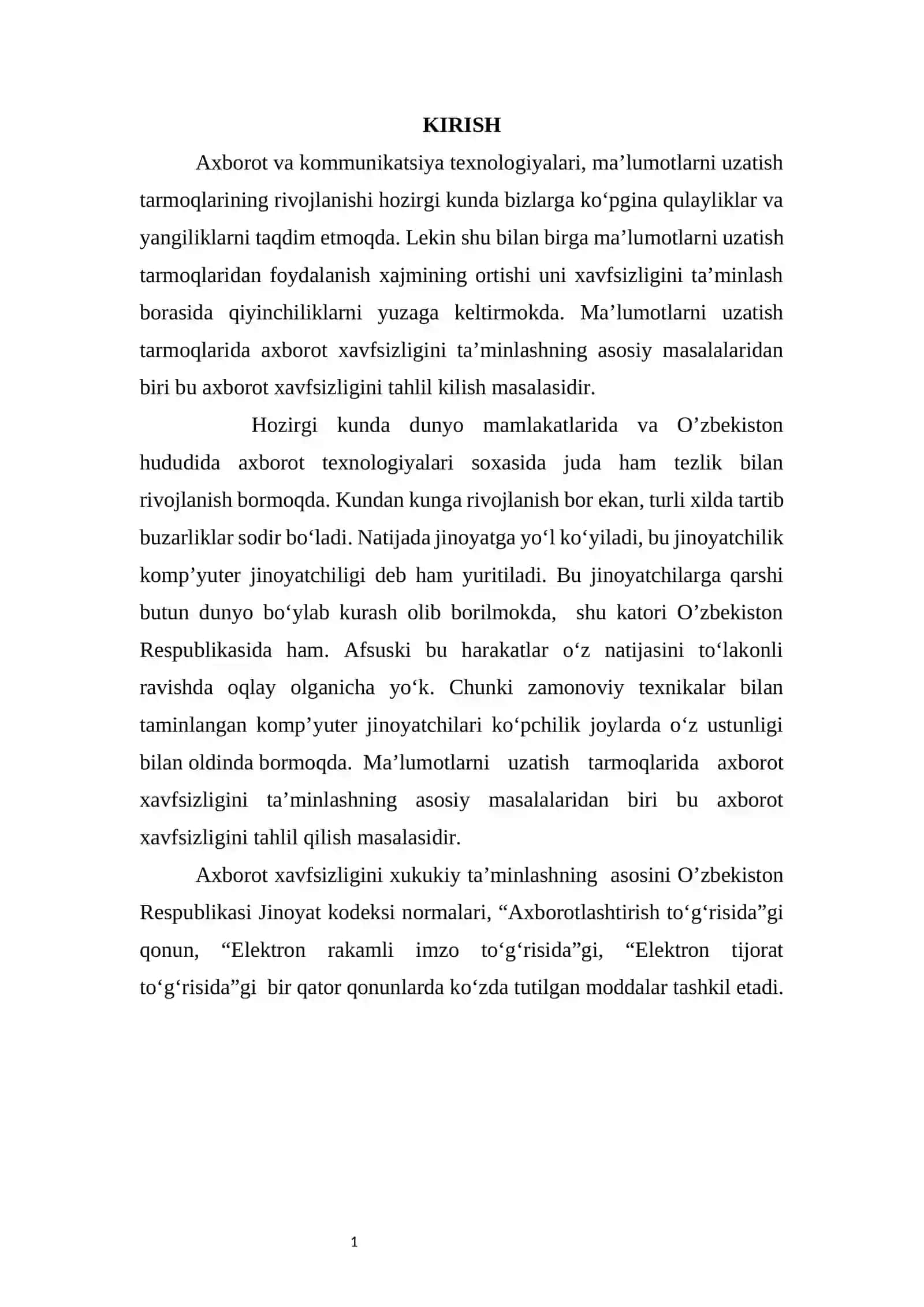 Axborot obyektlarni himoyalashda harakat nazorati tizimini ishlab chiqish 2
