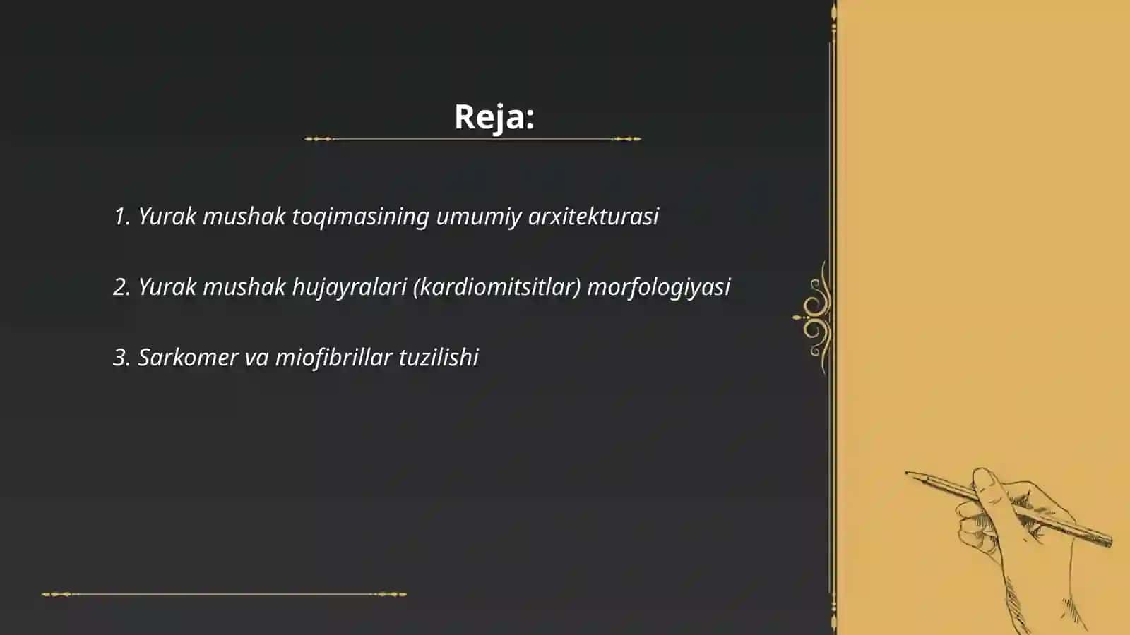 Yurak mushak toqimasining tuzilishi 2