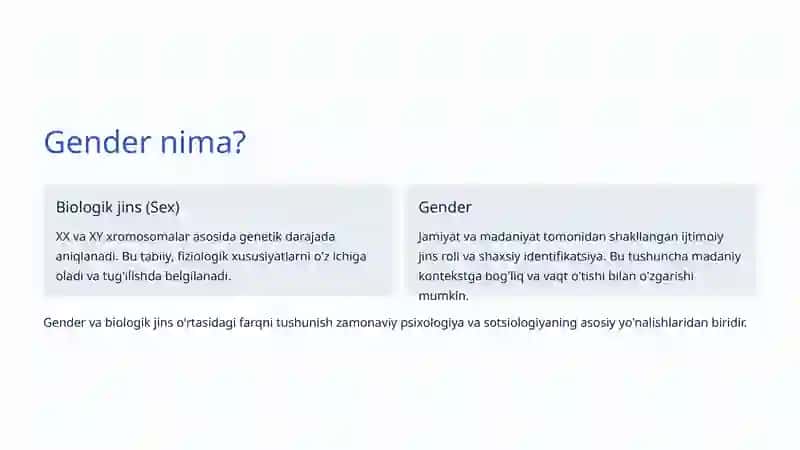 Gender Psixologiyasi 2