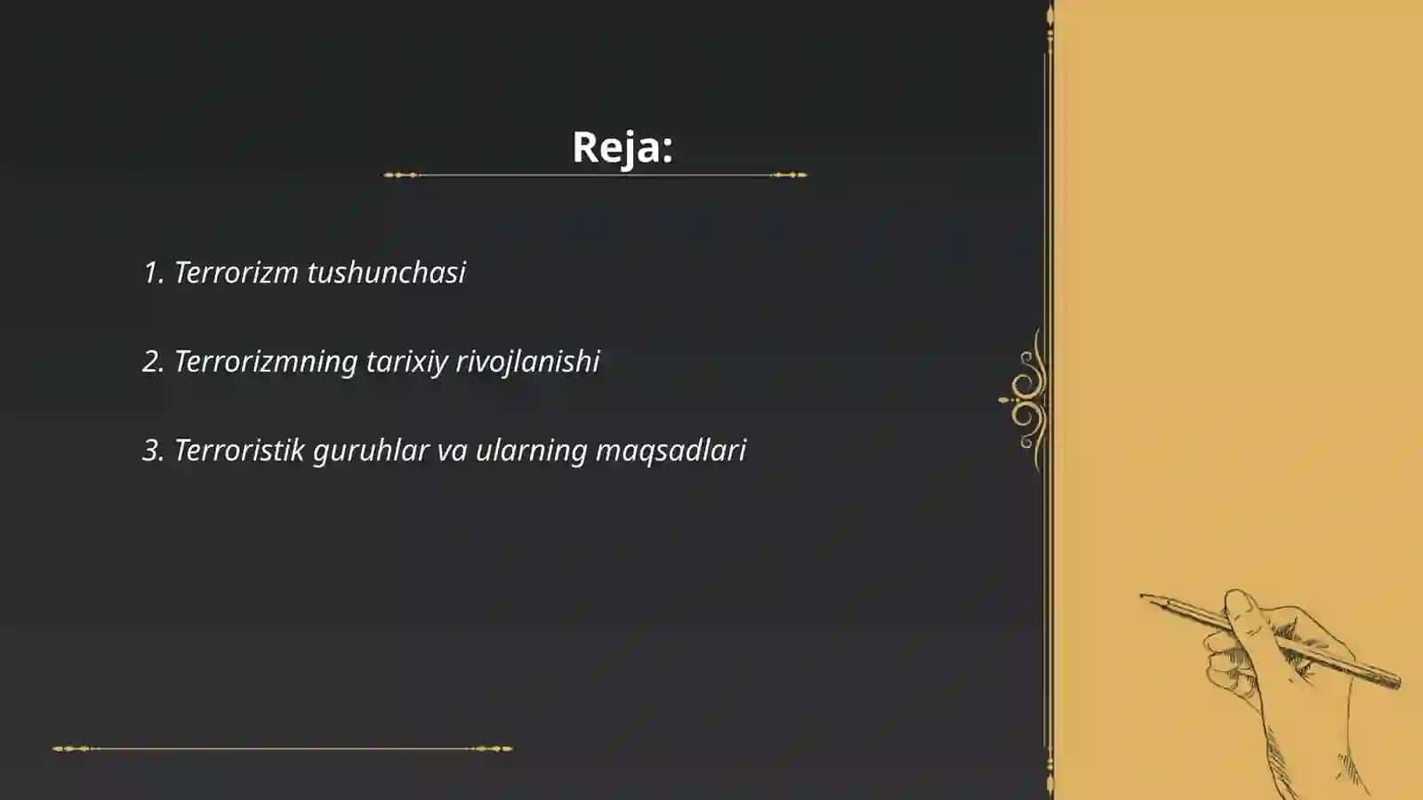 Terrorizmning mohiyati va uning shakllari 2