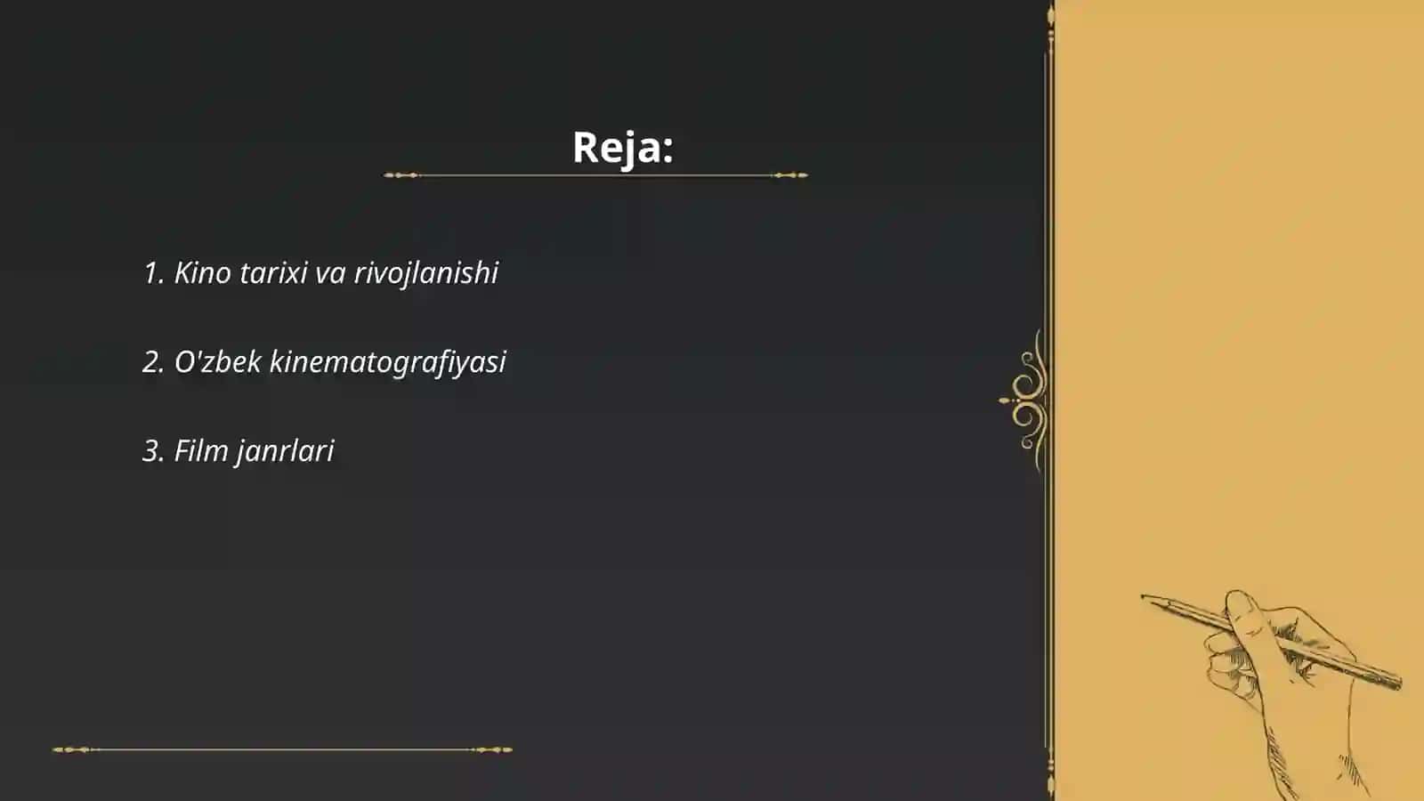 Kino tarixi va rivojlanishi 2