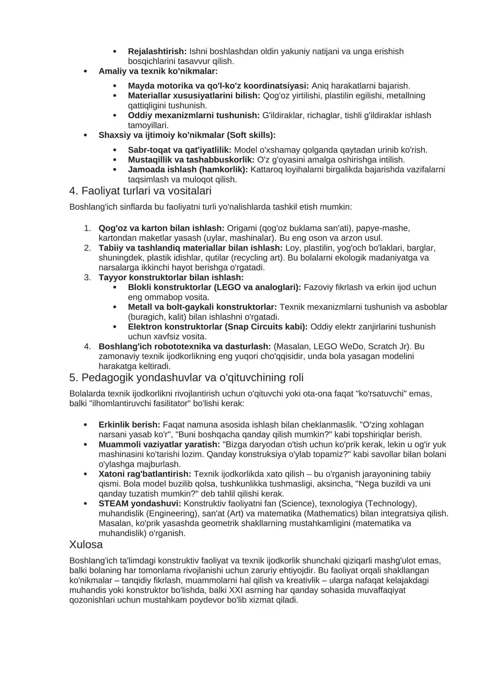 Konstruktiv faoliyat 2