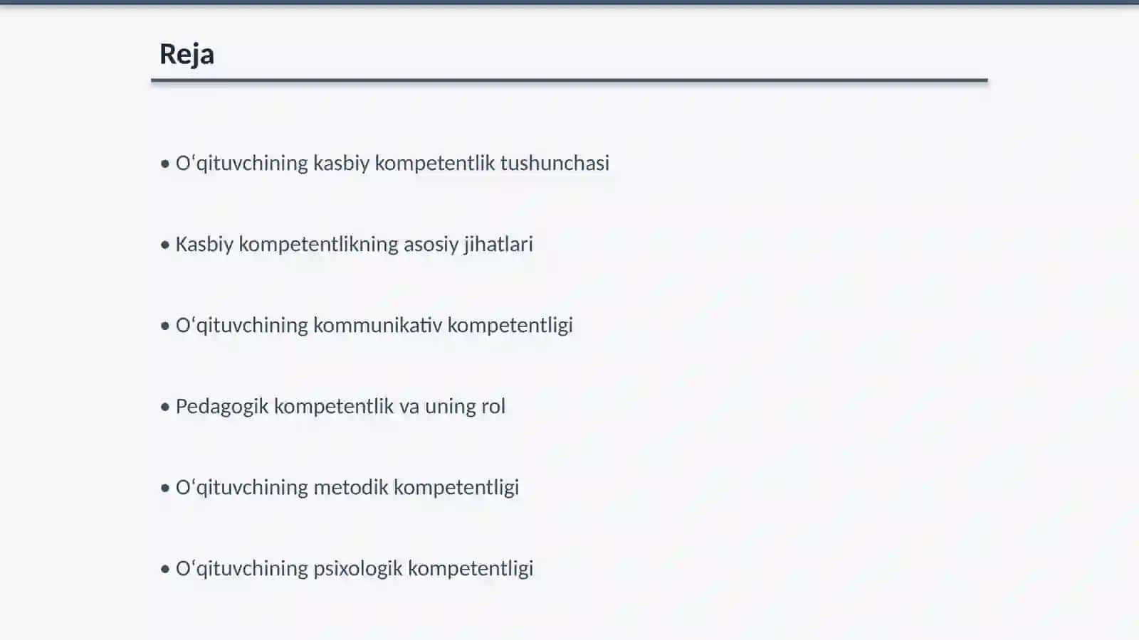Oʻqituvchining kasbiy kompetentlik sifatlari 2
