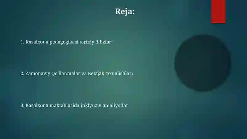 "Gospital pedagogika" fanining tarixi 2