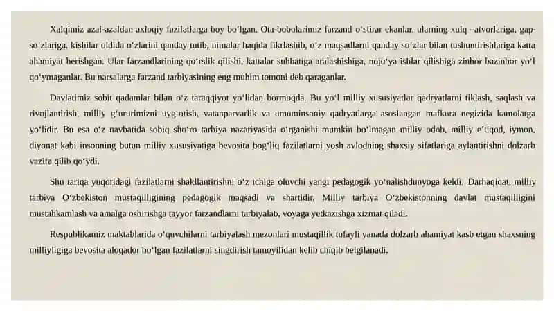 Milliy tarbiyaning tarixiy ildizlari 2