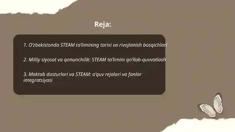 Oʻzbekistonda STEAM taʼlimining rivojlanishi 2